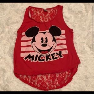 Mickey mouse lace tank top xxl